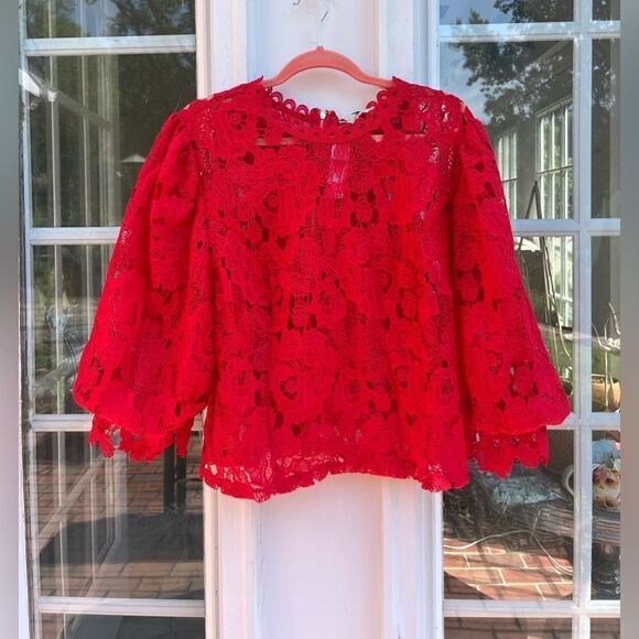 Anthropologie Sarah Hann Lace Blouse NWT - Picture 7 of 14
